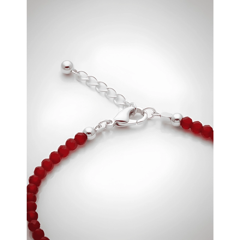 PULSERA NUDO DE BRUJAS PROTECCION PLATA CON CRISTALES #2 - 3