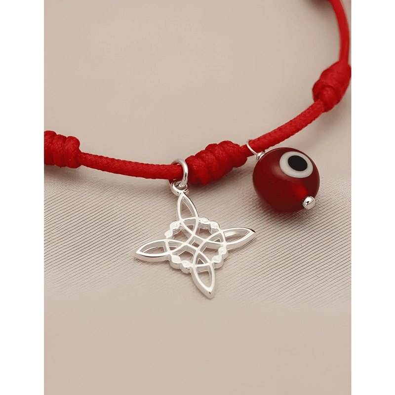PULSERA PLATA 925 SAN BENITO NUDO DE BRUJAS SIETE NUDOS - 4