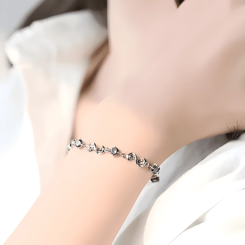 PULSERA PLATA 925 INFINITO MUJER ELEGANTE REGALO CHARM - 1