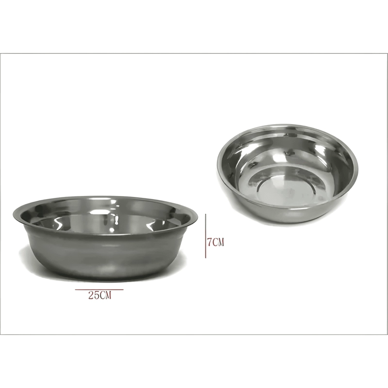 5 BOWLS PARA BATIR MEZCLA EN ACERO INOXIDABLE 25CM #15 - 2