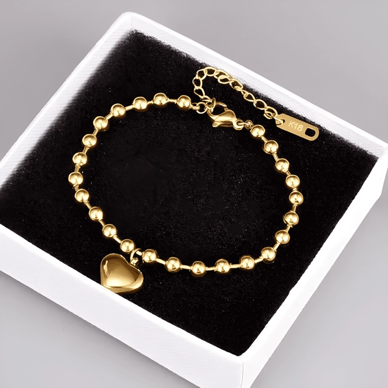 PULSERA MUJER AJUSTABLE CORAZON ORO 18KT - 1003O - 3