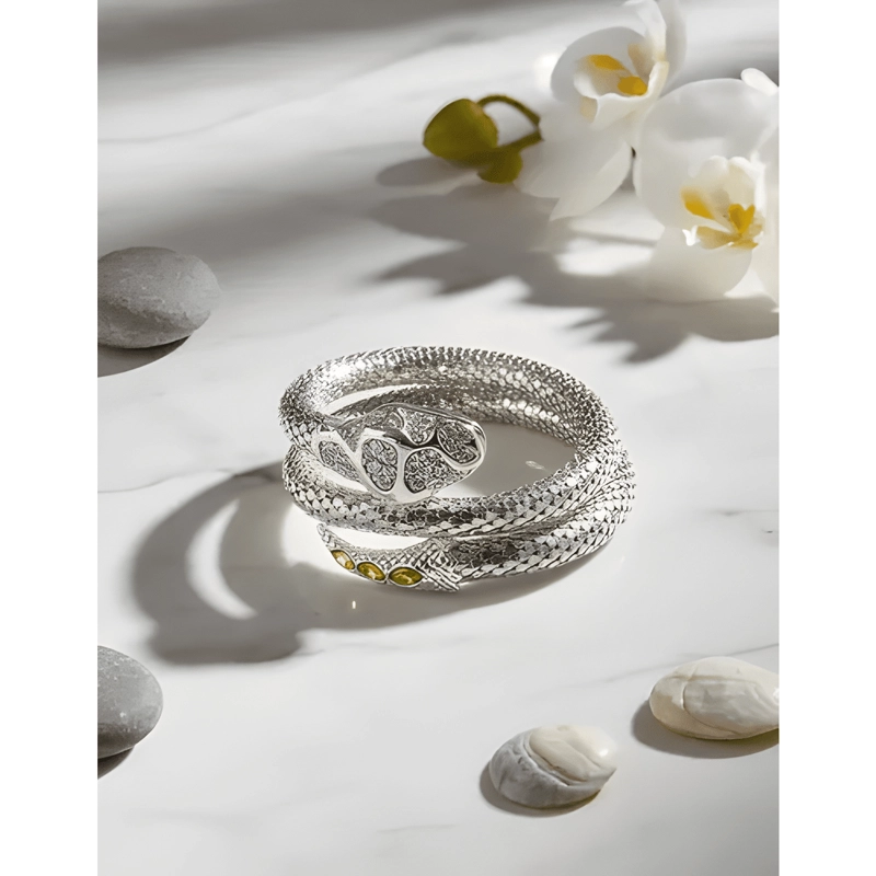 PULSERA SERPIENTE CON BRILLOS.- DEMIALMA. - 1