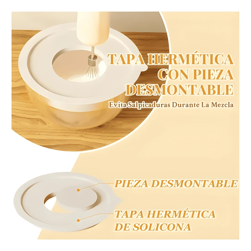 SET 6 BOWLS ACERO INOXIDABLE CON TAPA RALLADOR PLATEADO - 2