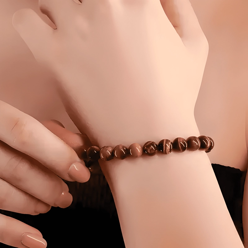 PULSERA OJO DE TIGRE AJUSTABLE PIEDRA NATURAL UNISEX PARA - 1