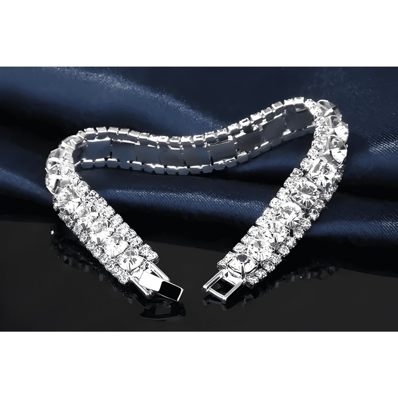 PULSERA PLATA 925 PARA DAMA MUJER ELEGANTE CIRCON CRISTAL #2 - 3
