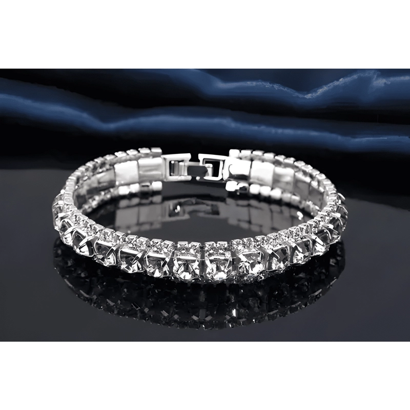 PULSERA PLATA 925 PARA DAMA MUJER ELEGANTE CIRCON CRISTAL #2 - 4