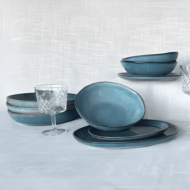 SET VAJILLA 18 PIEZAS CERAMICA LINEA EFES TIPO GRES B - 3