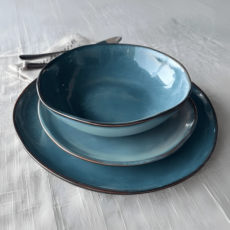 SET VAJILLA 18 PIEZAS CERAMICA LINEA EFES TIPO GRES B - 4