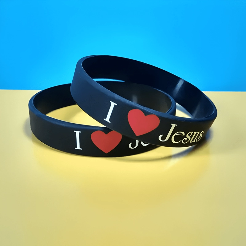 PULSERAS DE SILICONA I LOVE JESUS - 1