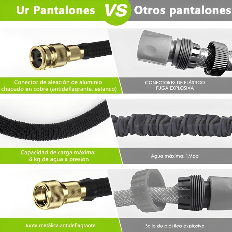 MANGUERA RETRACTIL EXPANDIBLE 15 METROS PISTOLA Y ACOPLES - 3