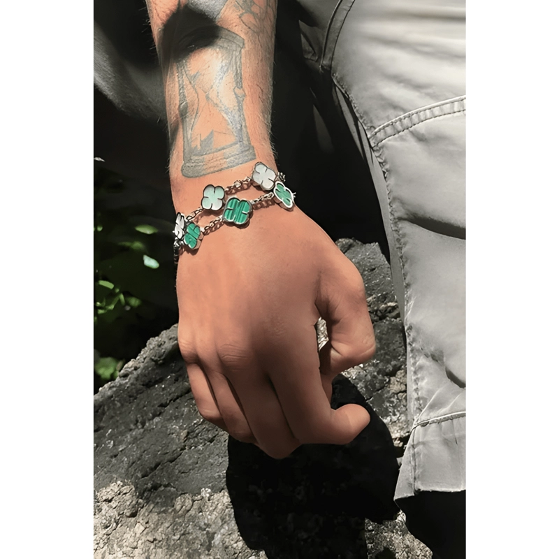PULSERA GREEN CLOVER - 3