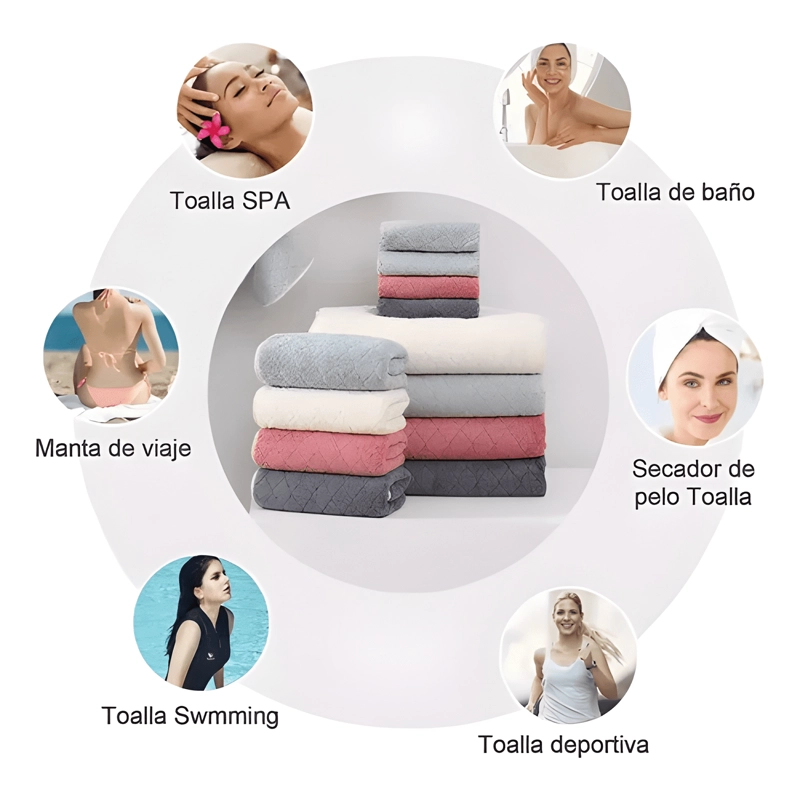 JUEGO DE 8 TOALLAS DE BAÑO TOALLA MANO ALTAMENTE - 4