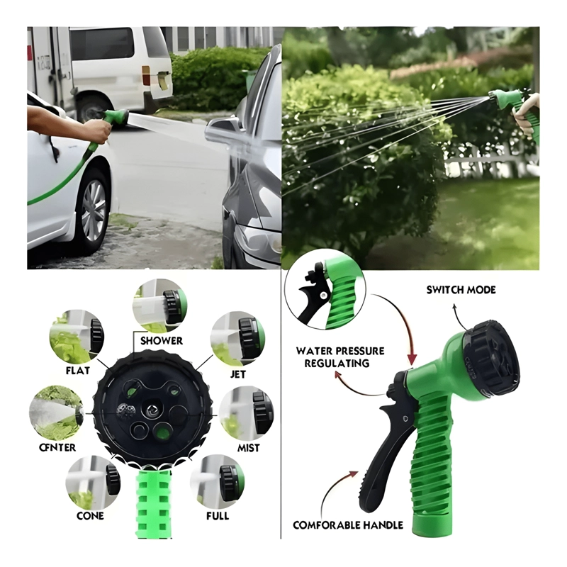 MANGUERA 30 MTS ESPIRAL EXPANDIBLE CASA JARDIN VERDE - 4