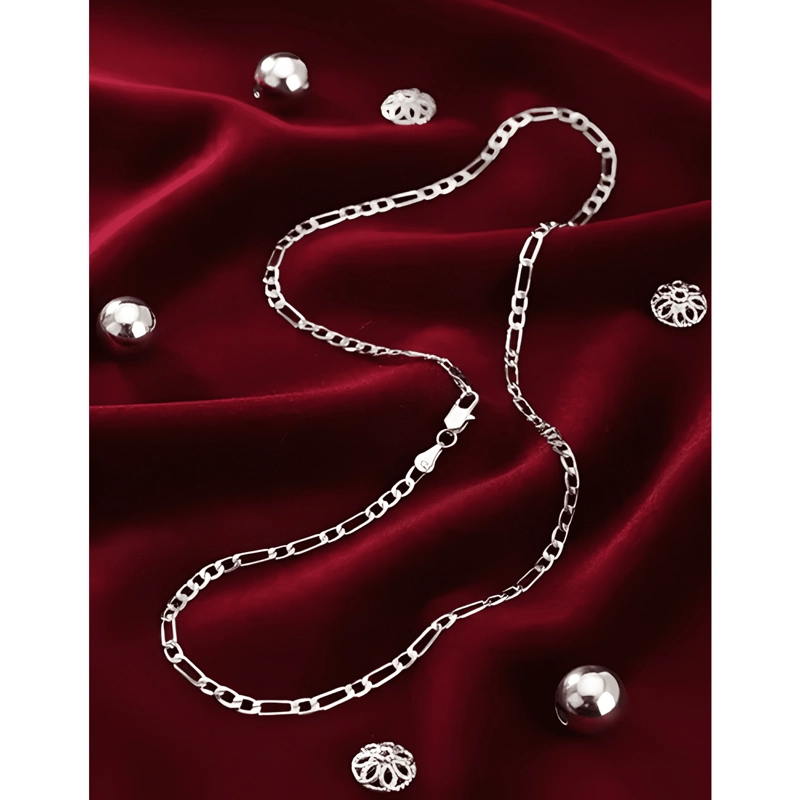 PACK CADENA Y PULSERA ESTILO PLATA 925 CALIDAD PREMIUM - 2