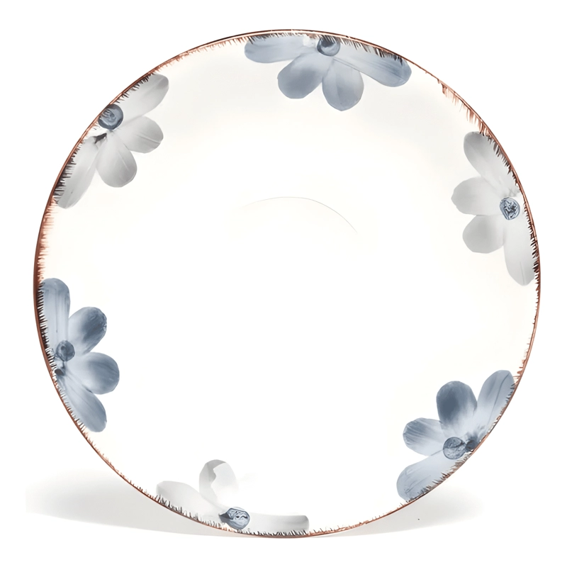 JUEGO DE TE SOPHIE 12PCS - PINTADO A MANO BLANCO - 2
