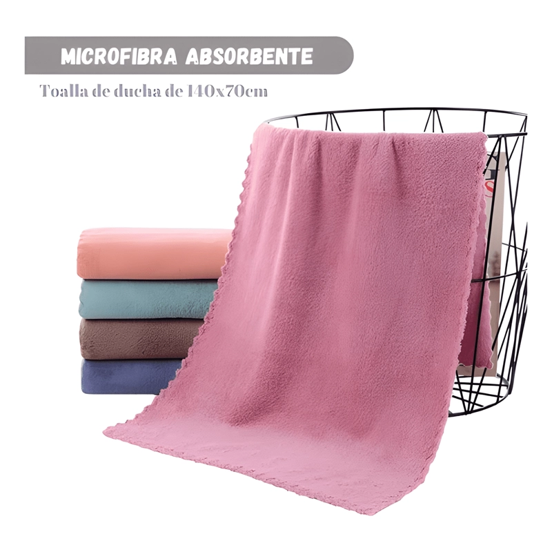 TOALLAS DE CUERPO BAÑO MICROFIBRA SECADO RAPIDO PACK 3 #8 - 1