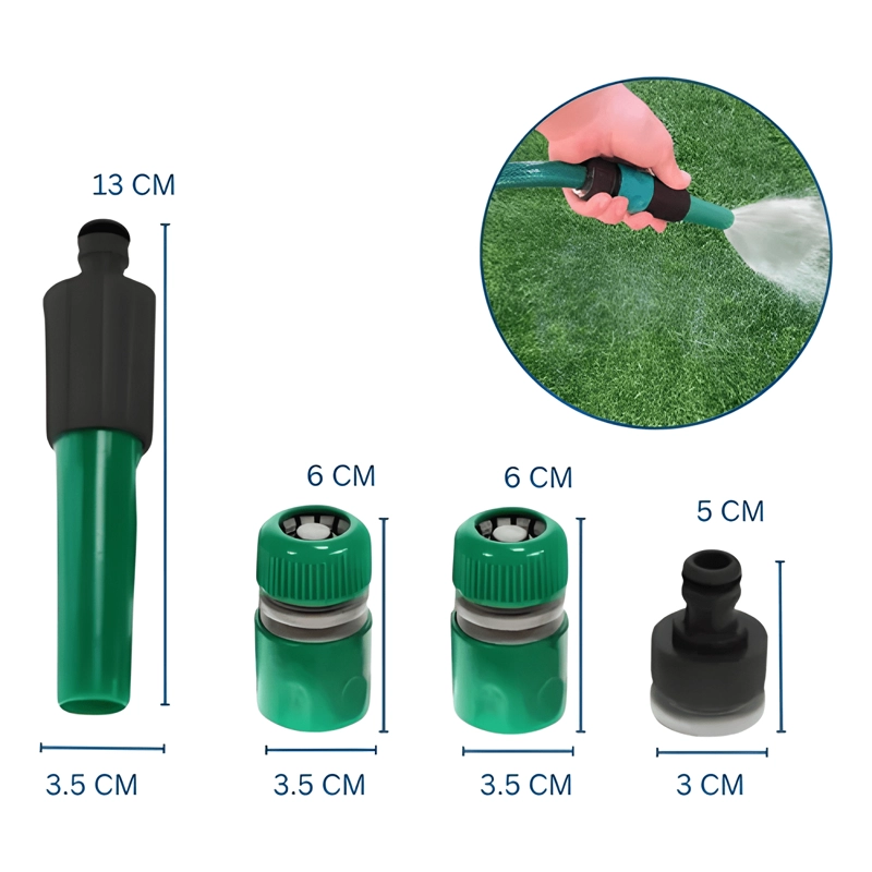 MANGUERA DE RIEGO 1/2 PULGADA 20M REFORZADA CON ACOPLES Y - 1