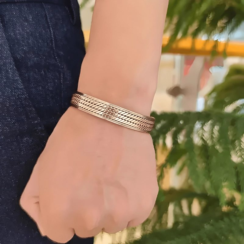 PULSERA BRAZALETE MAGNE TICA IMAN TERAPIA COBRE 99%, ARTRITIS - 3
