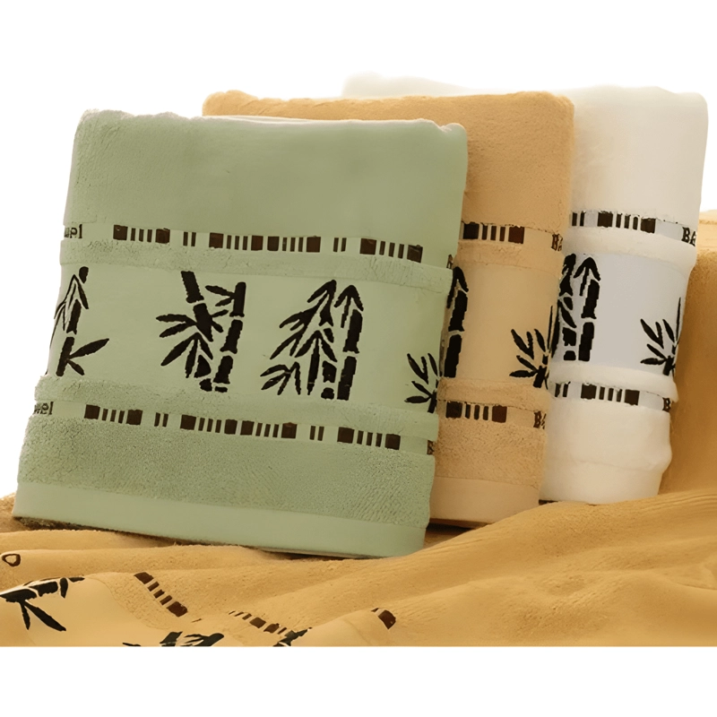 PACK 6 TOALLA DE BAÑO FIBRA BAMBU DE LUJO ABSORBENTE GRUESO - 2