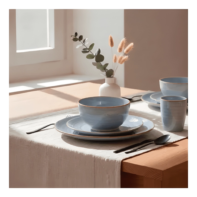 JUEGO LOZA CERAMICA 24 PCS AMALFI - 1