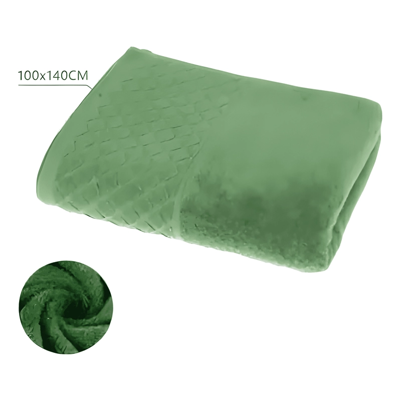TOALLA EXTRA GRANDE 100*140CM 100% ALGODON LISO VERDE - 2