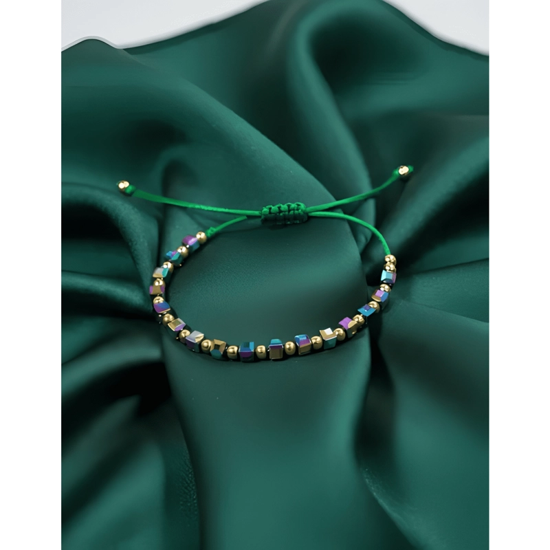 PACK 12 PULSERAS AJUSTABLES CUBOS CRISTAL MODA MAYORISTA - 2
