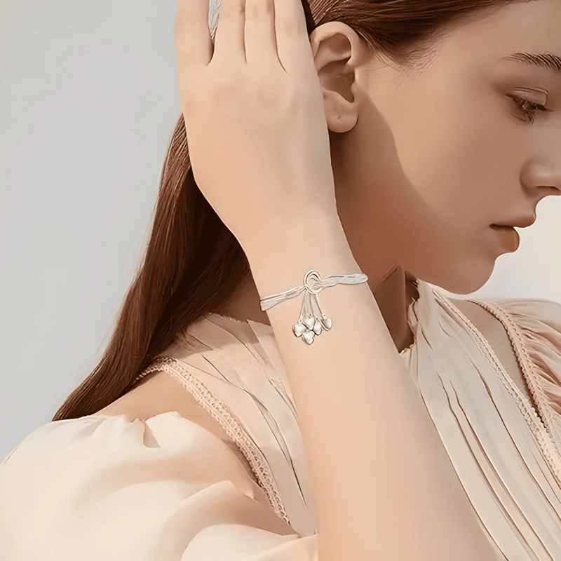 PULSERA BRAZALETE PLATA 925+REGALO ANIVERSARIO CORAZON MUJER - 2