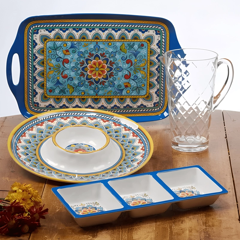 SET DE 5 PIEZAS MELAMINA PARA SERVIR Y ENSALADAS CERTIFIE... - 3