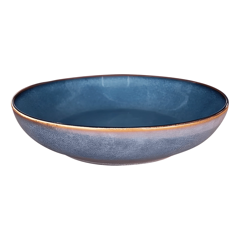SET 6 BOWL REDONDO CERAMICA 22X4.5 CM LINEA EFES TIPO GRES - 2