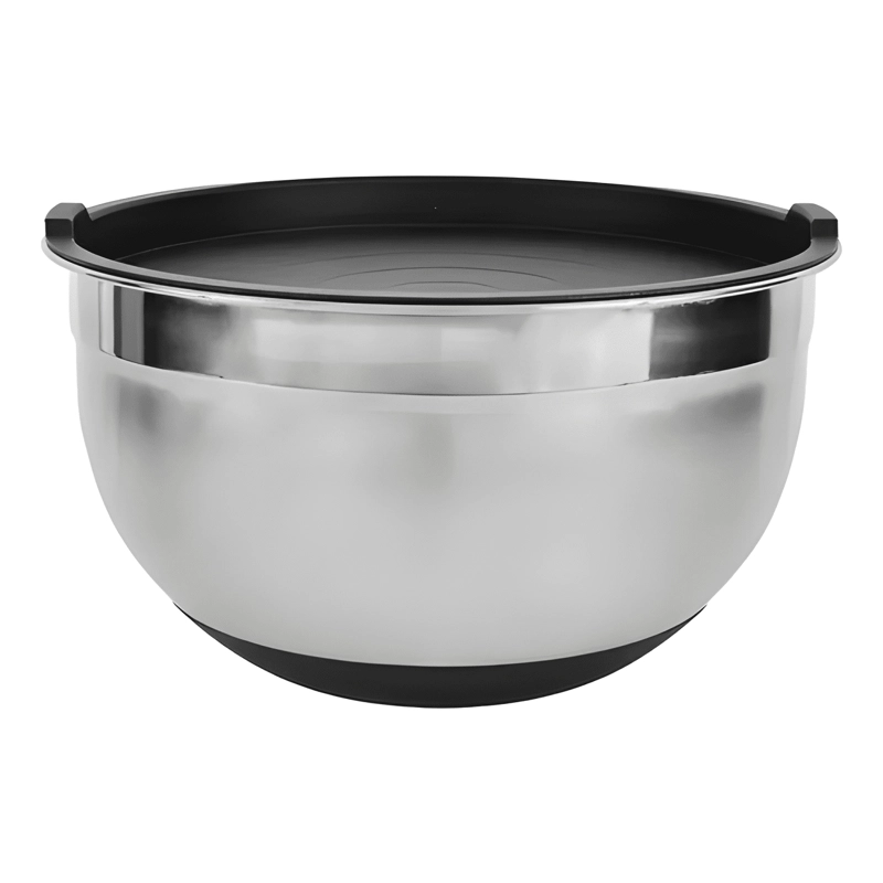 3 BOWLS CON TAPA ACERO INOXIDABLE ANTIDESLIZANTE NEGRO #2 - 2