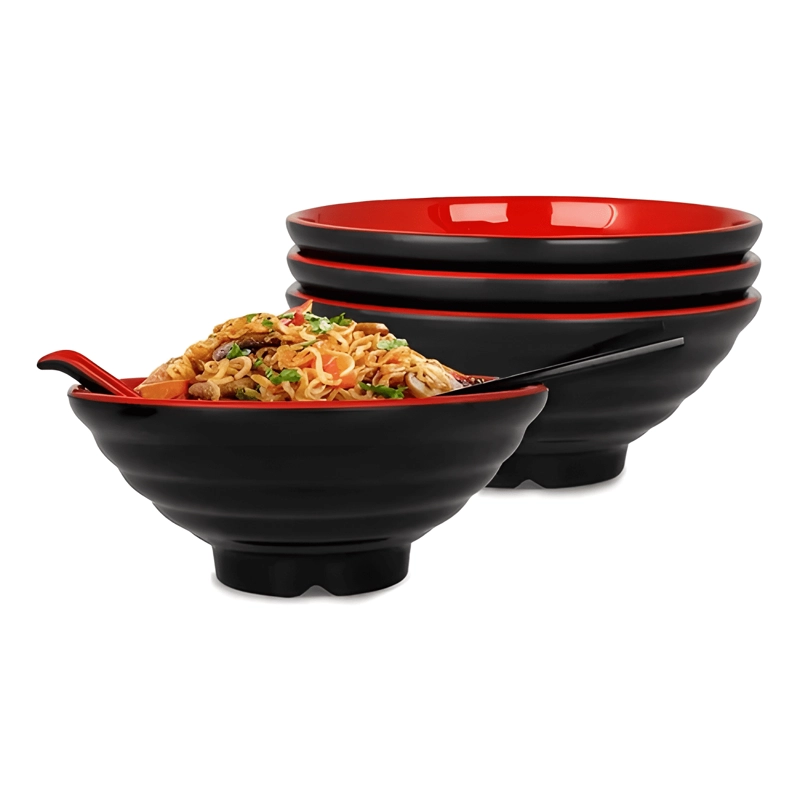 PACK 6 BOWL CUENCO TAZON POCILLO MELAMINA SOPA FIDEOS 1500ML - 1