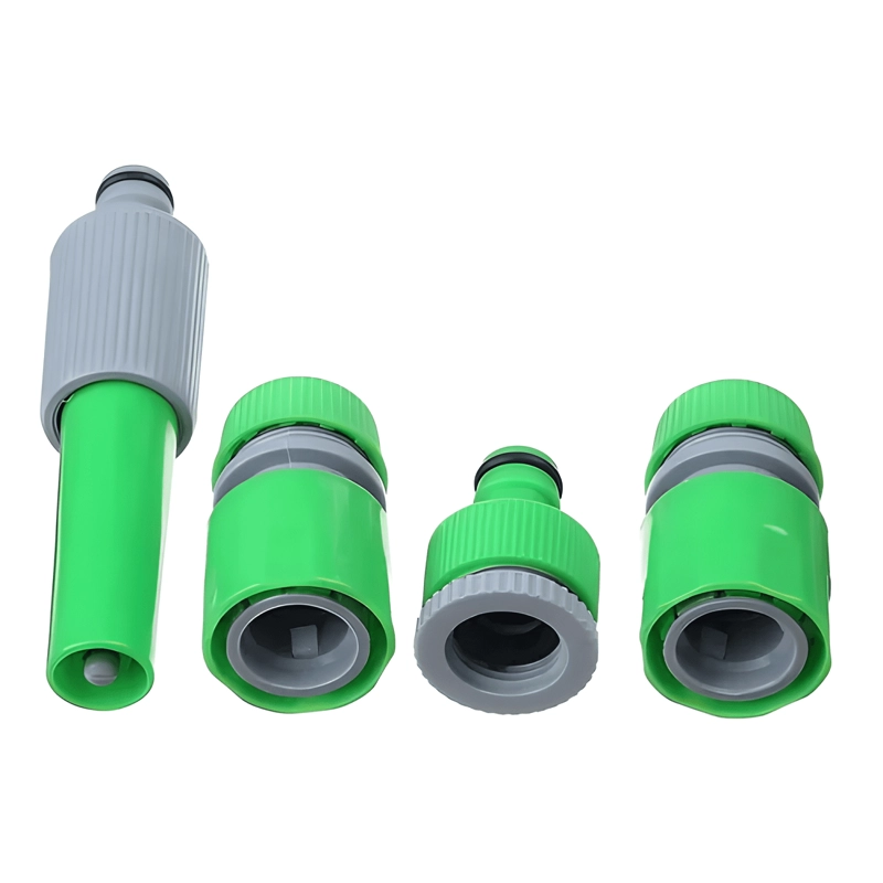 MANGUERA RIEGO 1/2 PULGADA 15M CON PISTOLA ROCIADORA VERDE - 1