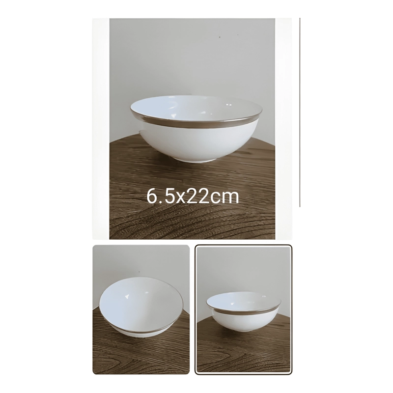 PLATOS HONDO SET DE 6 PIEZAS LINEA DORADA - 3