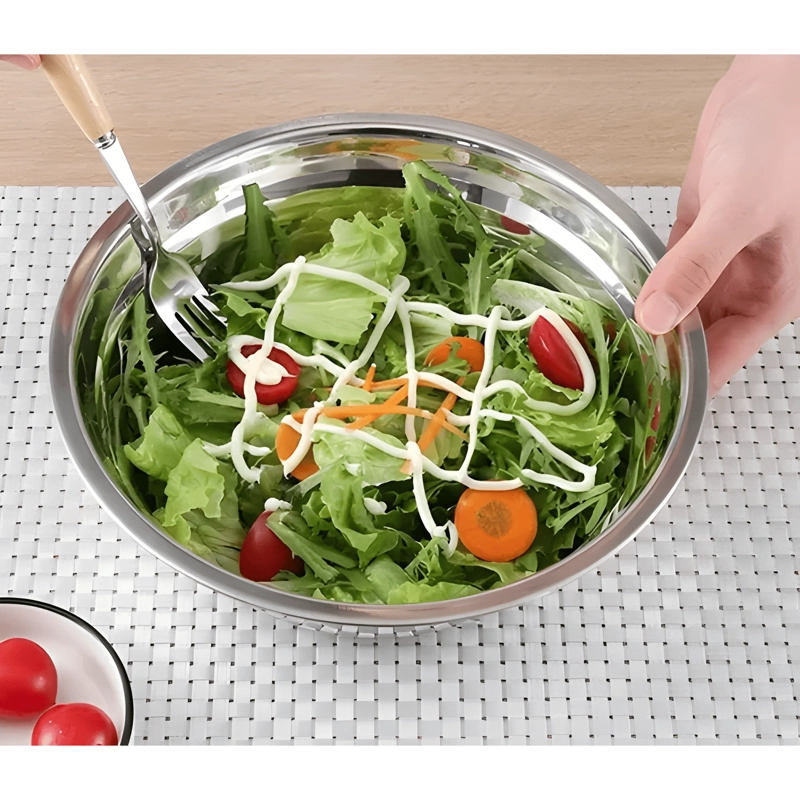 BOWL PROFUNDO 26 CM ACERO REPOSTERIA COCINA - 1