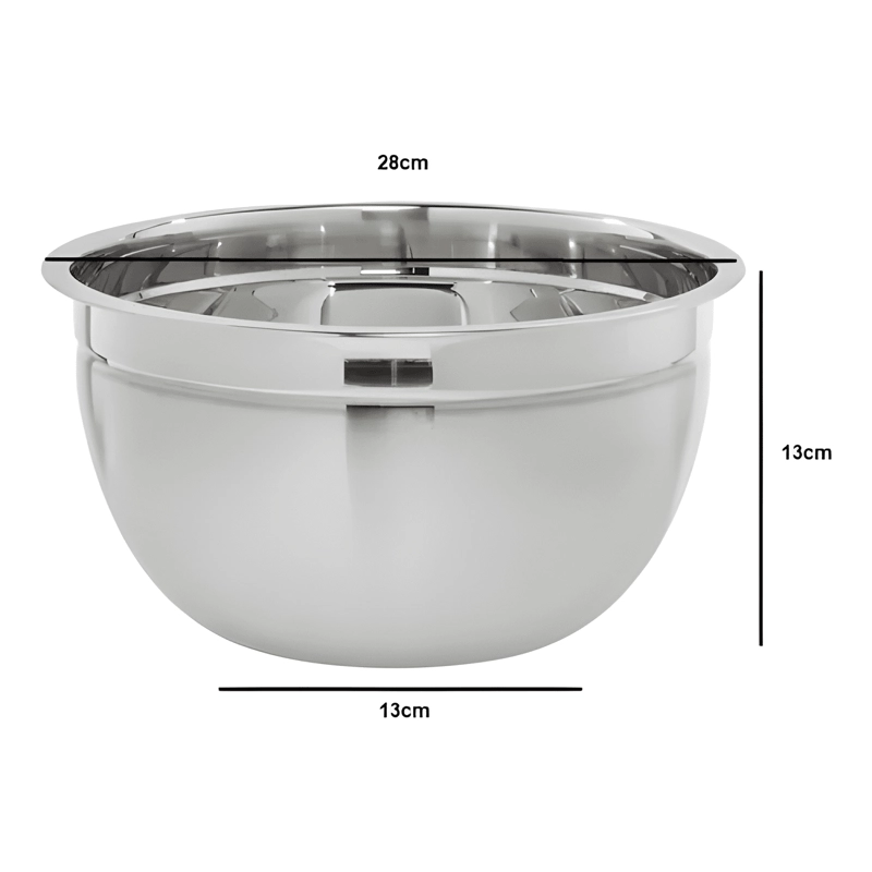 PACK X3 BOWL ACERO INOXIDABLE MENAJE ENSALADERAS BOWL 26CM - 1