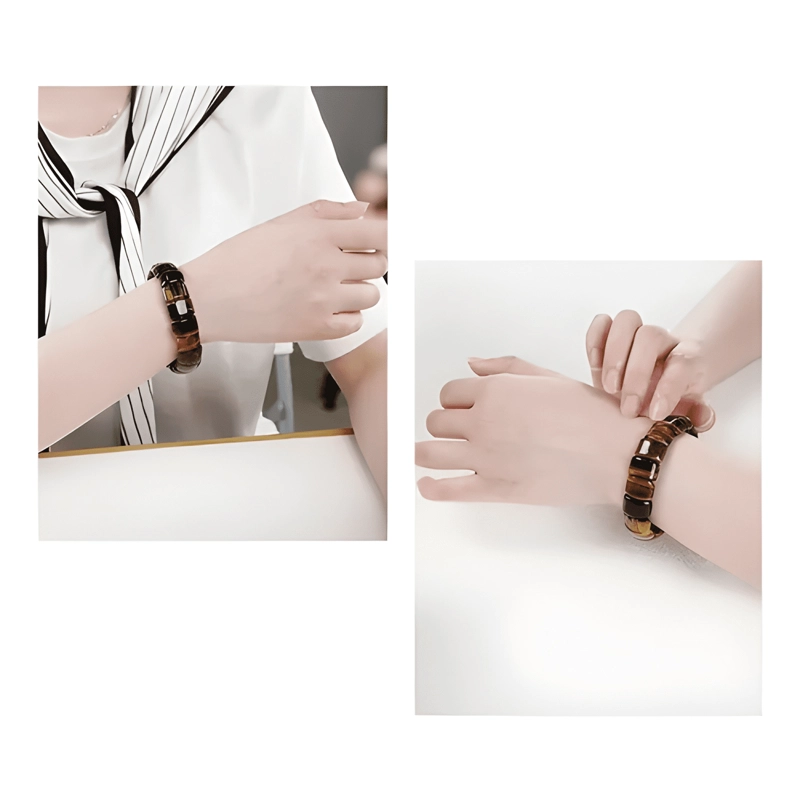 PULSERA DE CUARZO BRAZALETE ROSADO - 2