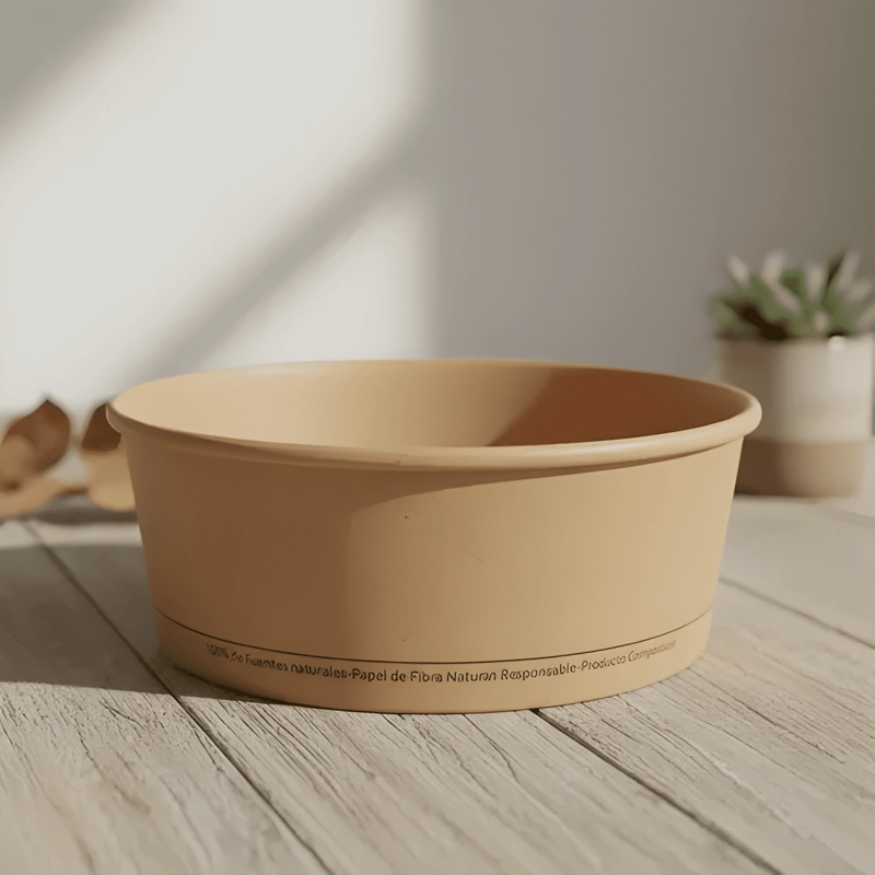 ENVASE BOWL KRAFT PLA 1300CC CON TAPAS 300 UNIDADES - 3