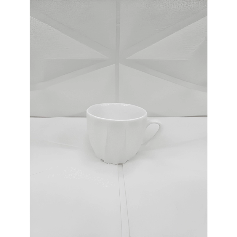 SET DE TAZA PARA CAFE CERAMICA Y PLATOS DE MADERA BAMBU100ML - 2