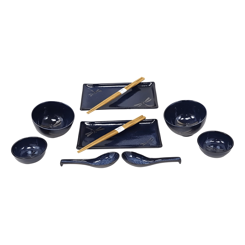 JUEGO DE VAJILLA JAPONESA DE PORCELANA MINO WARE 10 PIEZA... - 4