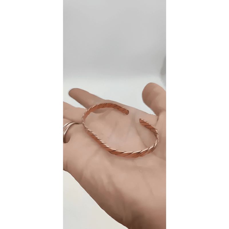 PULSERA DE COBRE, AJUSTABLE, DISEÑO UNISEX - 1