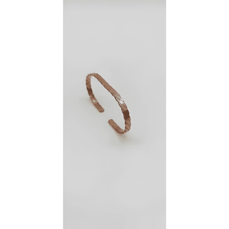 PULSERA DE COBRE, AJUSTABLE, DISEÑO UNISEX - 3