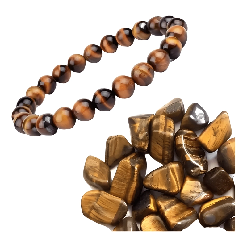 PULSERA OJO DE TIGRE PIEDRA NATURAL PROTECCION UNISEX - 3