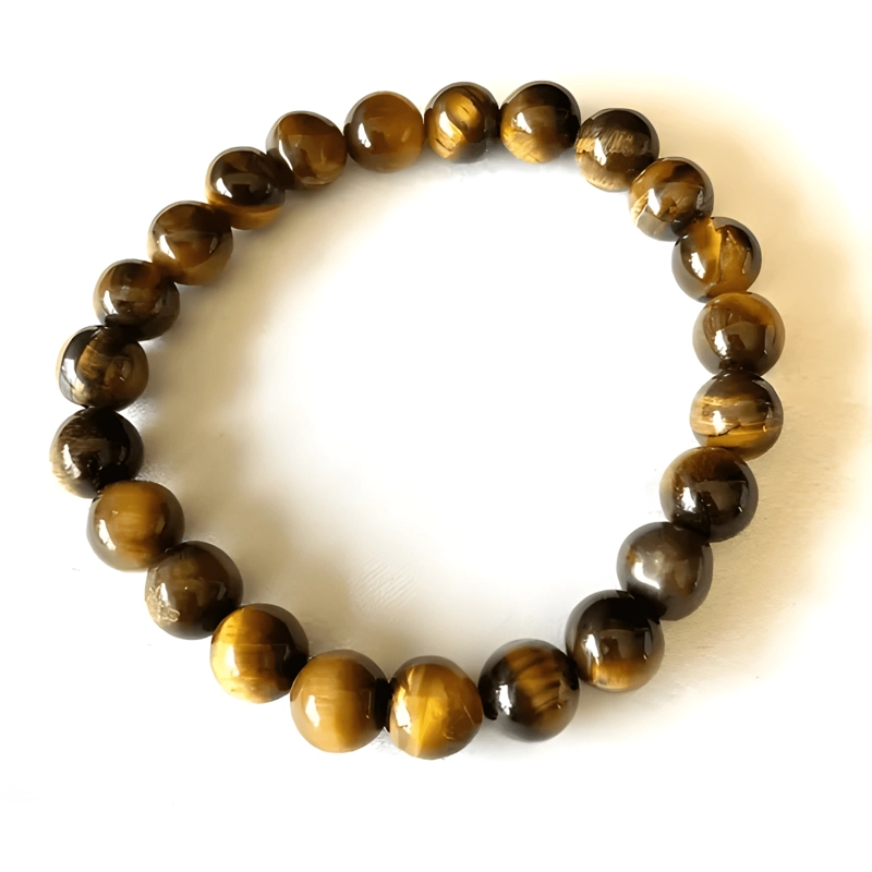 PULSERA OJO DE TIGRE PIEDRA NATURAL PROTECCION UNISEX - 4