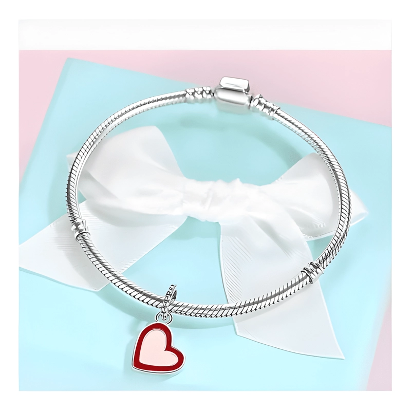 CHARM DIJE COLGANTE CORAZON LOVED PLATA 925 - 1