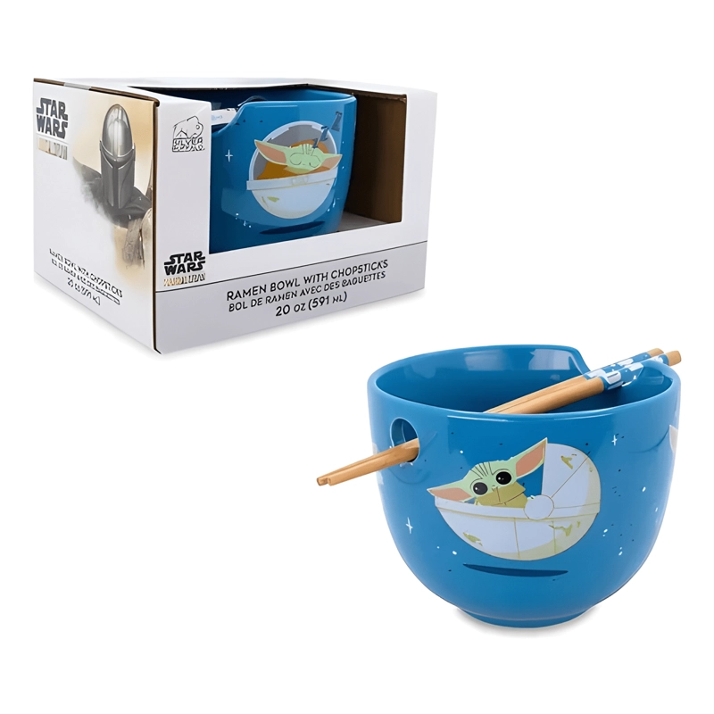 BOWL DE PLASTICO SILVER BUFFALO GROGU DE THE MANDALORIAN - 1