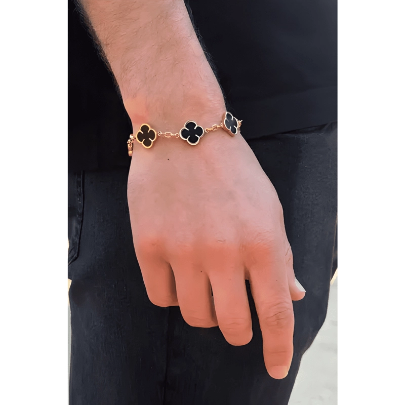 PULSERA BLACK CLOVER DORADO - 1