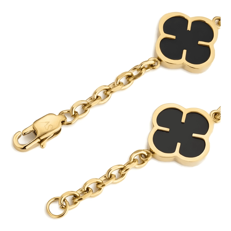 PULSERA BLACK CLOVER DORADO - 4