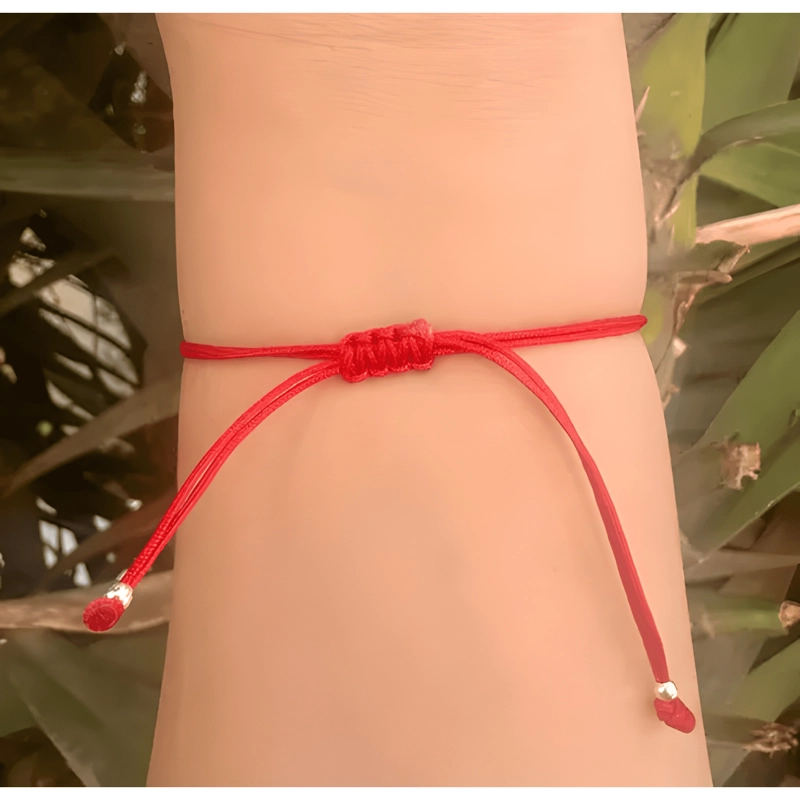 HILO NUDO DE BRUJAS PLATA 925 PROTECCION AMULETO REGALO ROJO - 1