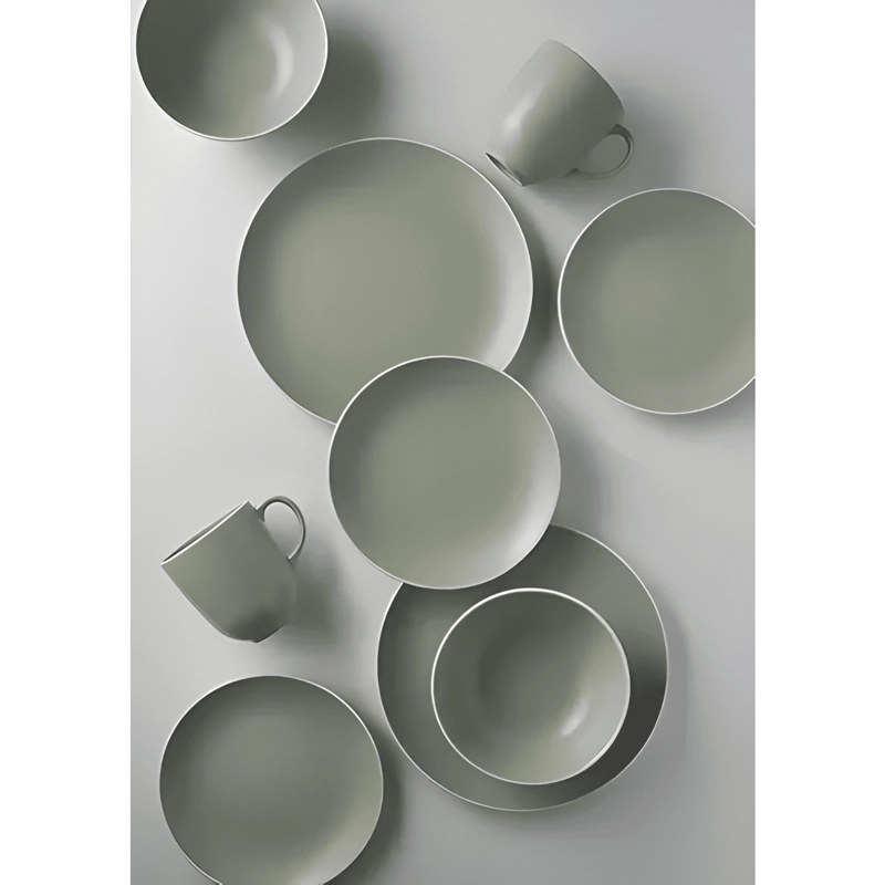 VAJILLA CERAMICA 12 PIEZAS MASON CASH VERDE - 1