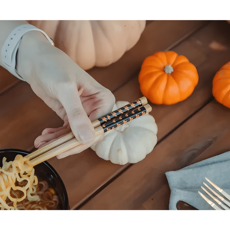SET DE VAJILLA RAMEN CERAMICA CON PALILLOS DE MADERA SILV... - 4